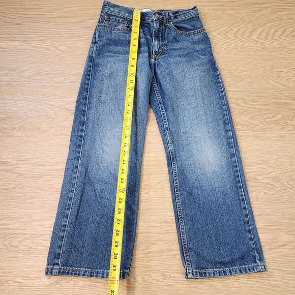 Vintage Levis 569 Loose Straight Fit Jeans Womens 10 Blue Denim Distressed 27x25 - Picture 5 of 12